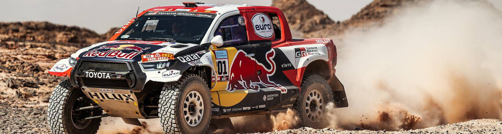 Изображение на странице НАССЕР АЛЬ-АТТИЯ ЗА РУЛЕМ TOYOTA HILUX СТАЛ ПОБЕДИТЕЛЕМ РАЛЛИ-РЕЙДА «ДАКАР-2022» Тойота Центр Челябинск Восток